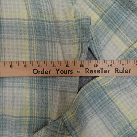 Rails Top Womens Small Brady Sage Lemon Button Shirt Plaid Western Cowgirl - Picture 8 of 10